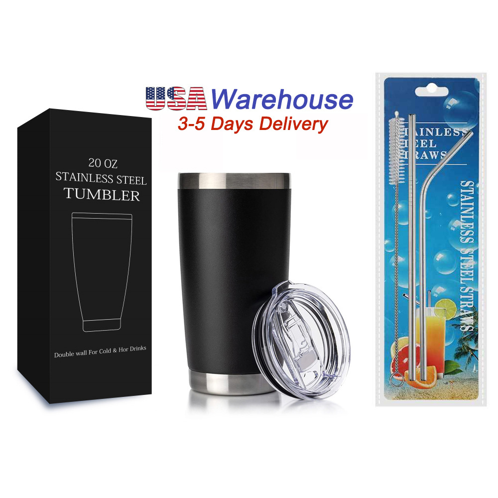 Custom logo tumbler cups vacuum insulated coffee acrylic insulated double wall 20oz stainless steel tumbler