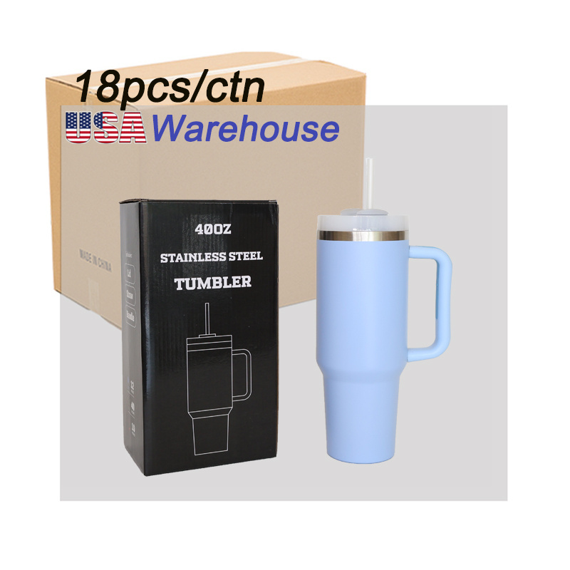 USA Warehouse 40oz H1.0  H2.0 Tumbler Flowstate Double Wall Stainless Steel Vacuum Insulated Travel Mugs With Handle