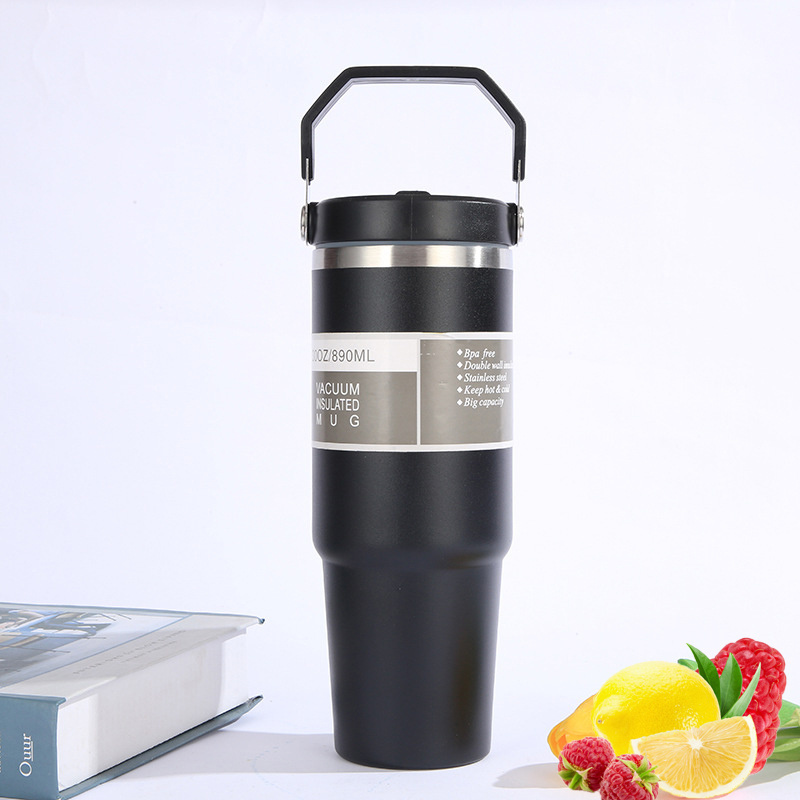 USA WAREHOUSE  sublimation blank Vacuum Double Insulated Coffee Travel Mug 20oz 30oz Stainless Steel Tumbler With Handle