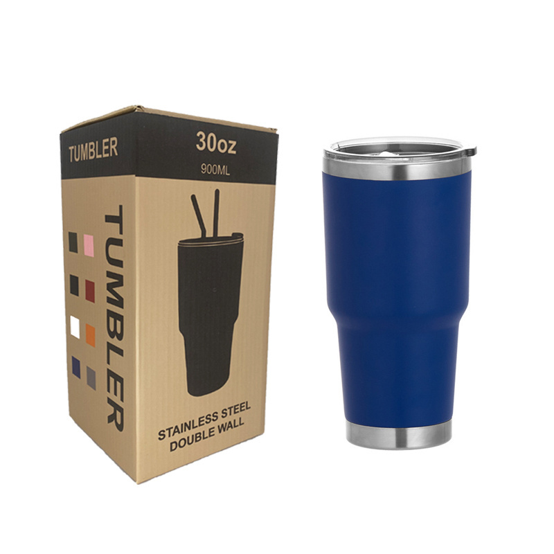 USA Warehouse Custom Classic Modern Party Cup Milk Coffee Double Wall Vacuum Insulated Travel Mugs 30oz Stainless Steel Tumbler