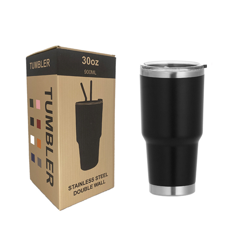 USA Warehouse Custom Classic Modern Party Cup Milk Coffee Double Wall Vacuum Insulated Travel Mugs 30oz Stainless Steel Tumbler