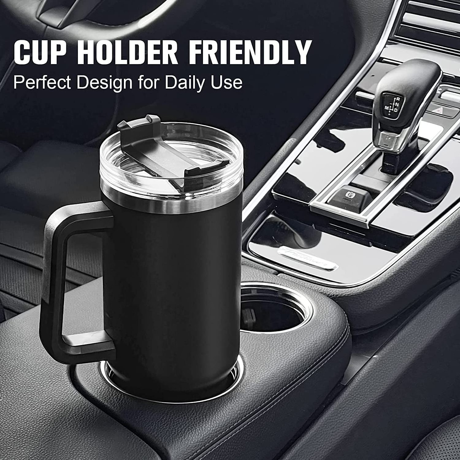 USA Warehouse Car Cup powder Vacuum Insulated stainless steel 30oz 40oz coffee wine beer Travel Mug tumbler With Handle