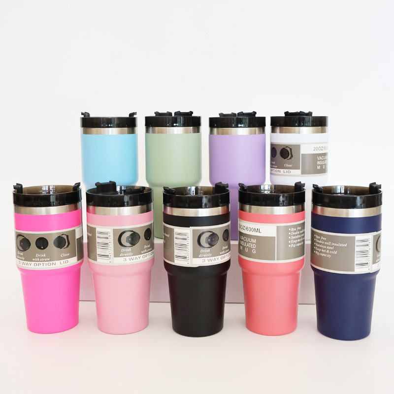 Factory Wholesale 20Oz Tumblers Sublimation 30Oz Stainless Steel Tumbler 18/8 Stainless Steel Insulated Tumbler with Lid