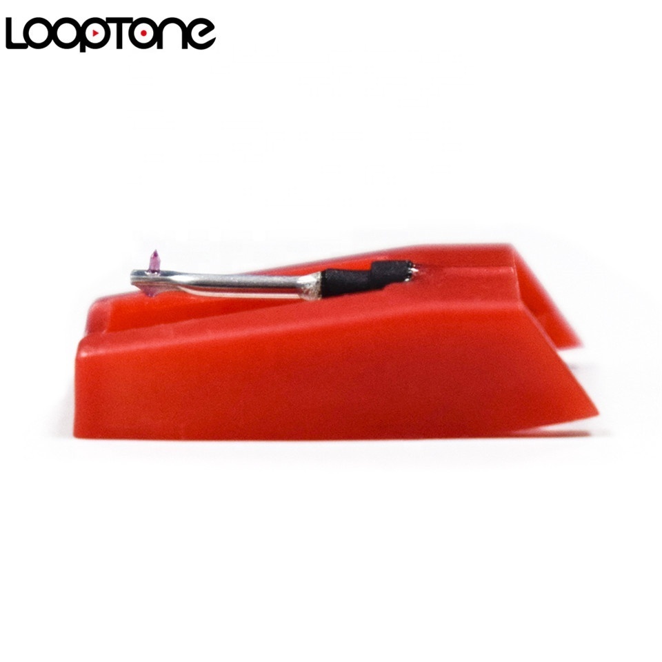 Red Ruby Turntable Needles Stylus with LP Vinyl Needle Gramophone Accessories Stylus Record Player Phonograph Stylus for Phono