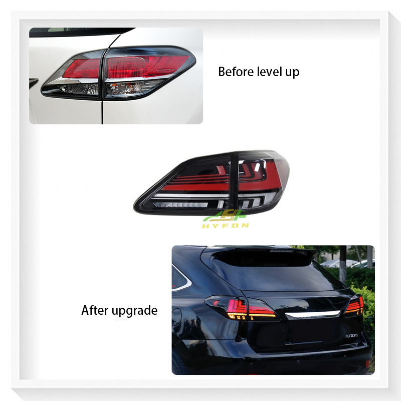 For Lexus RX270 RX350 RX450 2009-2015 Upgrade 2020 New style full LED rear taillights LED reverse lights Plug and play