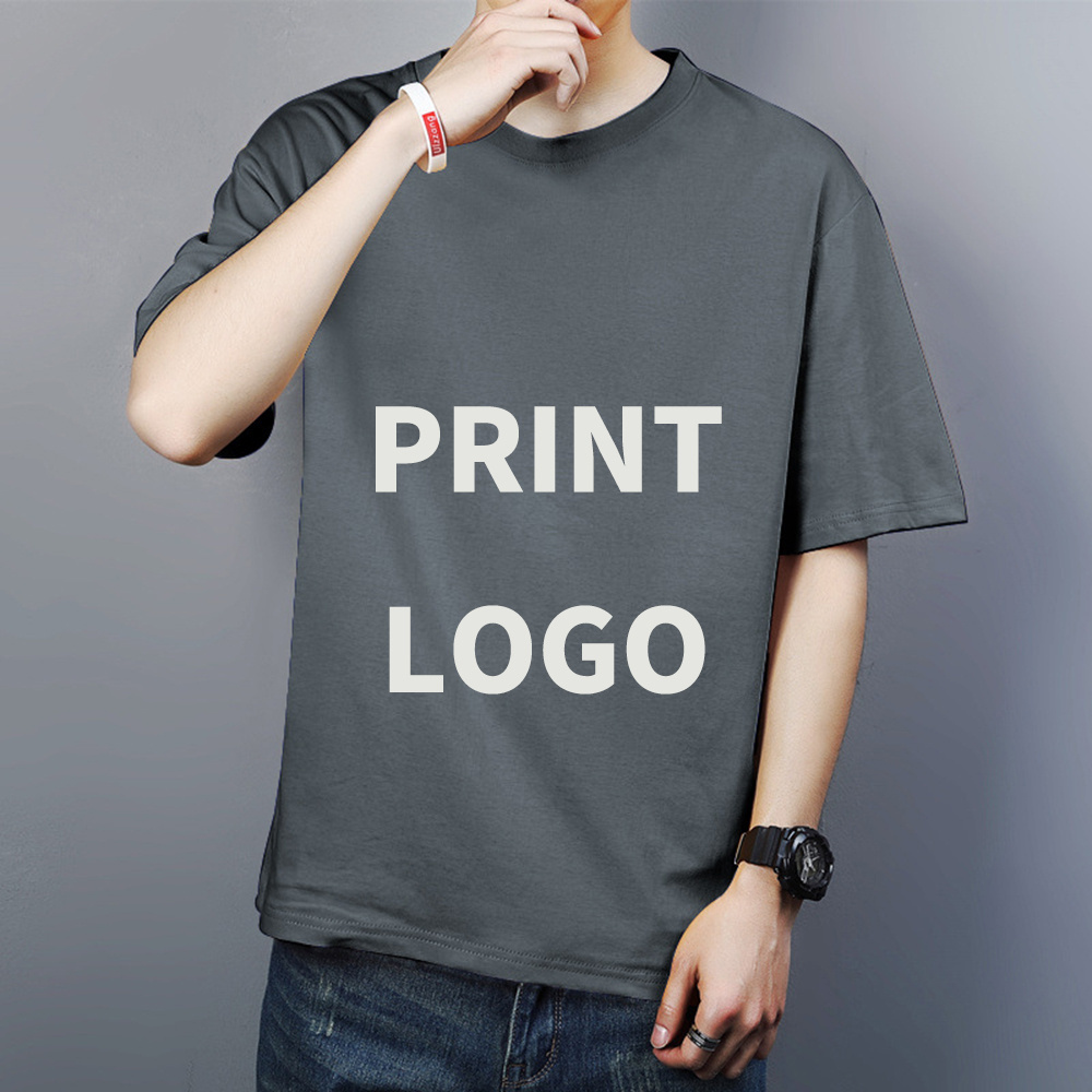 Custom Camisetas Algodon Poleras China Oversized Plain Tshirt Vendor Tisort Custom Logo Crew Neck 100% Cotton Men'S T-Shirts