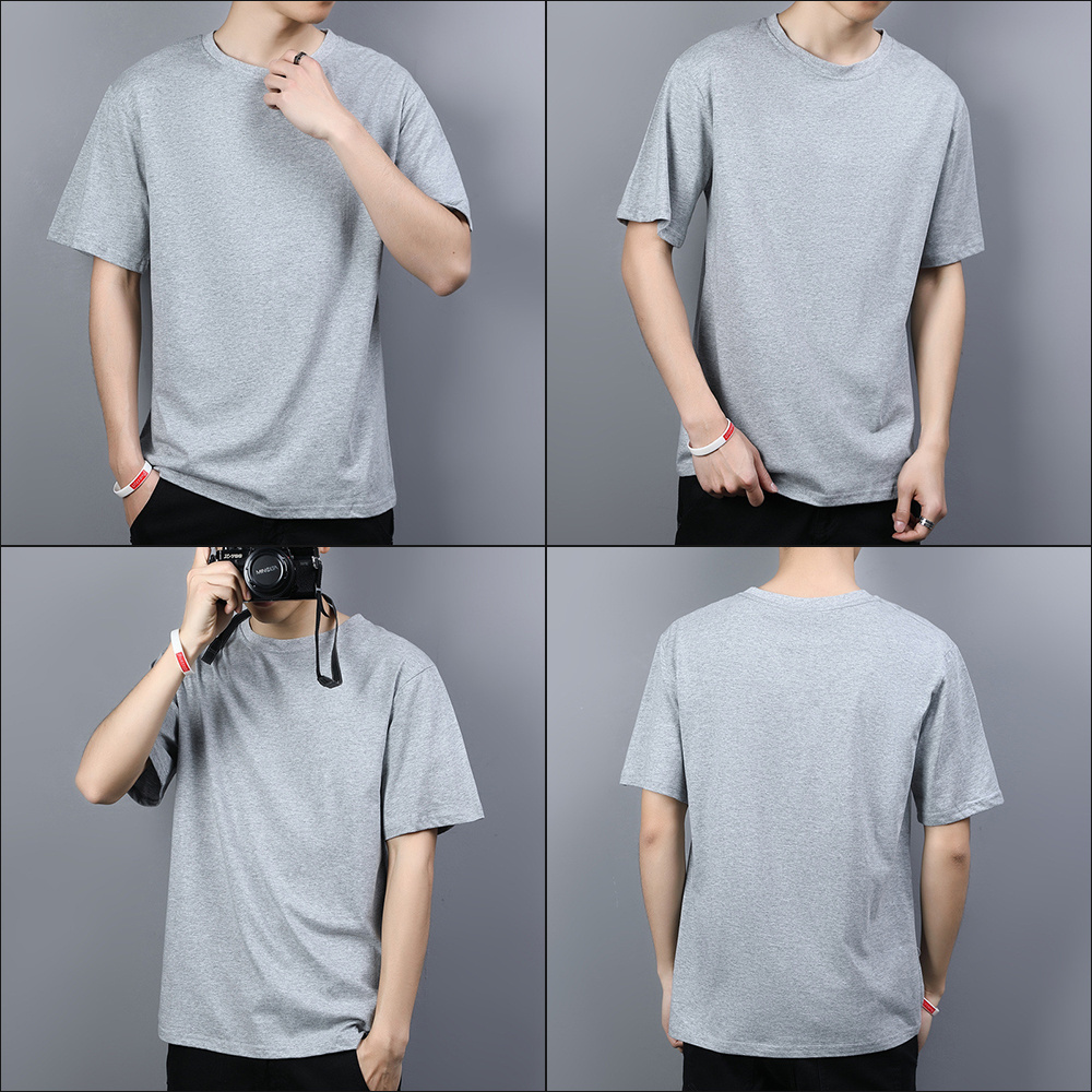 Custom Camisetas Algodon Poleras China Oversized Plain Tshirt Vendor Tisort Custom Logo Crew Neck 100% Cotton Men'S T-Shirts