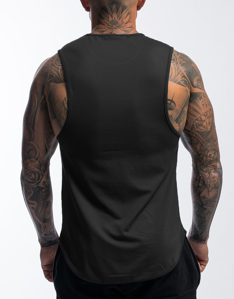 Sport Mens Fitness Elastic Tank Top Breathable Work Out Wear Jogger Vest For Running Gym