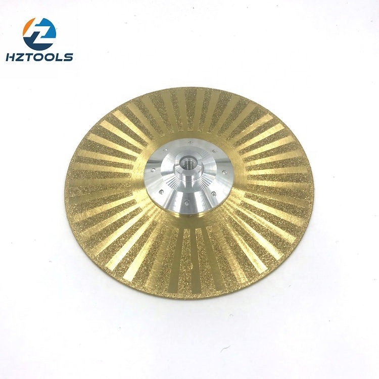 105mm-350mm Pyramid Electroplated Vanity Blade Cutting Saw Blade for Grinding and Cutting Marble Diamond Ti-coated