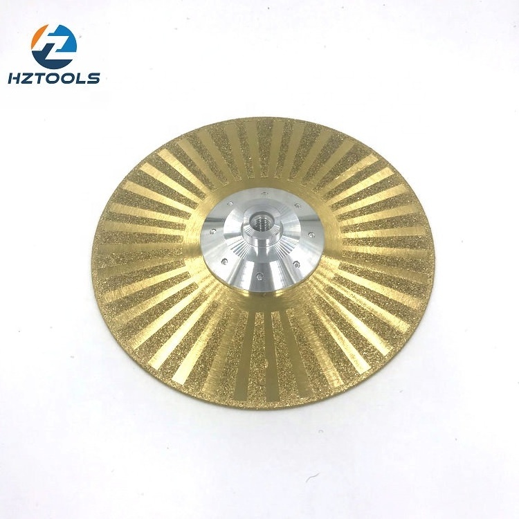 105mm-350mm Pyramid Electroplated Vanity Blade Cutting Saw Blade for Grinding and Cutting Marble Diamond Ti-coated