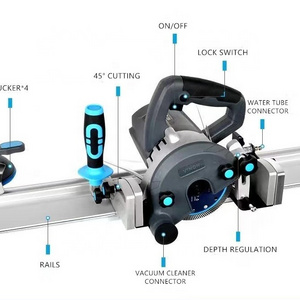 New model Large format tile sintered stone slab gres porcelain marble 3.6m guide rail 45 degree cutting machine power tools