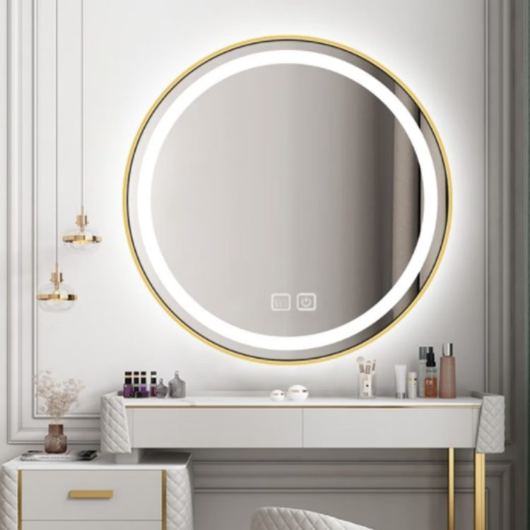 Luxury Look Mirror Intelligent Design LED Light Induction Bluetooth Antifog Bathroom Mirror Two Way Make Up Mirror With Light