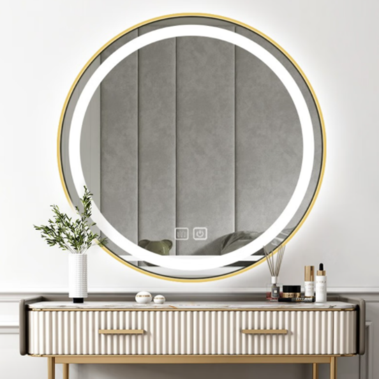 Luxury Look Mirror Intelligent Design LED Light Induction Bluetooth Antifog Bathroom Mirror Two Way Make Up Mirror With Light