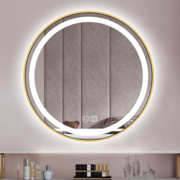 Luxury Look Mirror Intelligent Design LED Light Induction Bluetooth Antifog Bathroom Mirror Two Way Make Up Mirror With Light