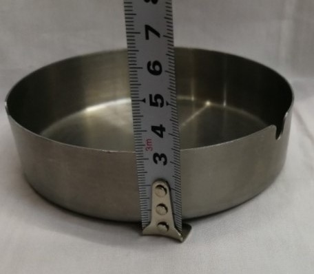 Different size Smoking Ashtray For Hotel Unbreakable Modern Stainless Steel Ashtray