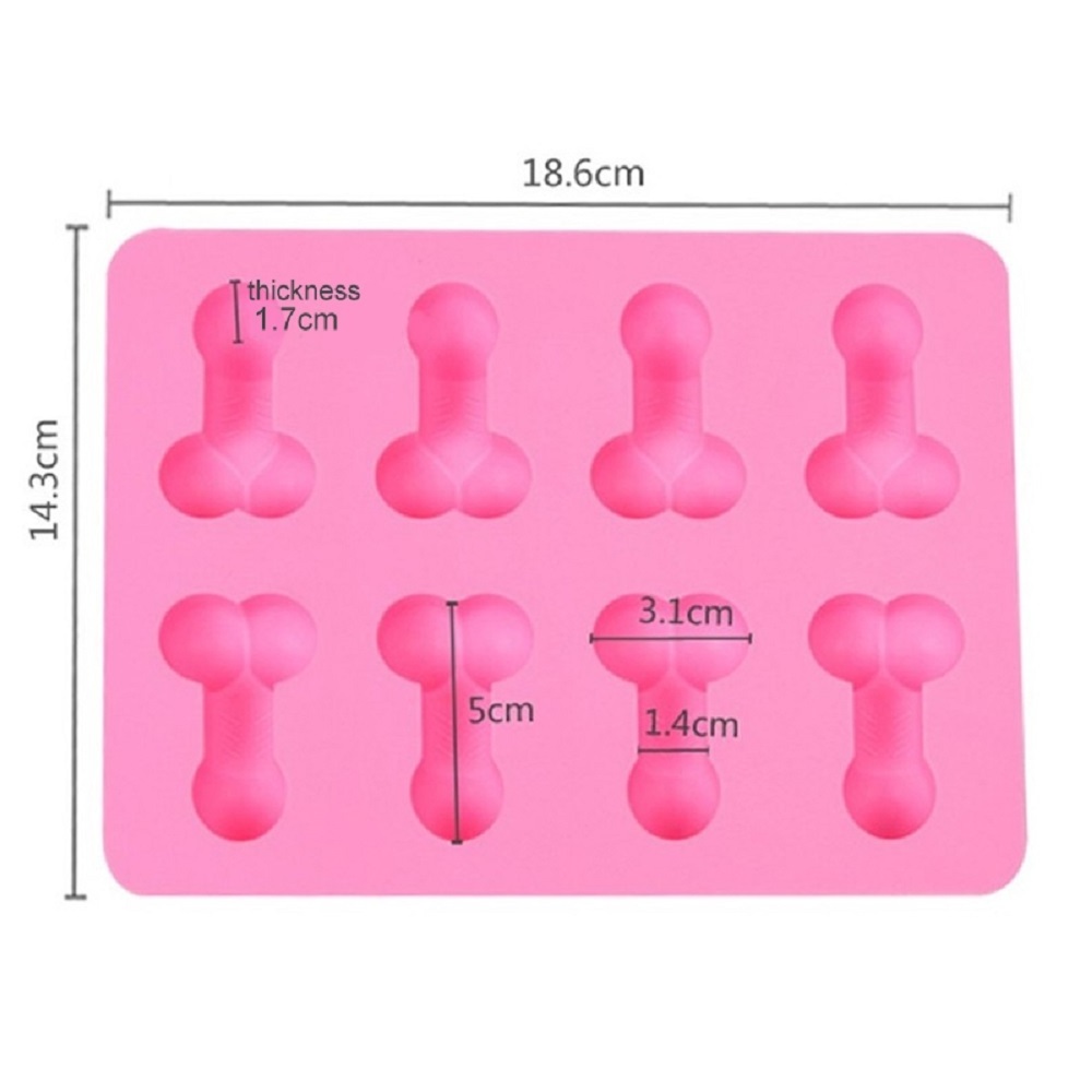 Man Sexy Penis Silicone Molds Cake Decorating 3D Adults For Chocolate Male Organ Dick Shape Mould