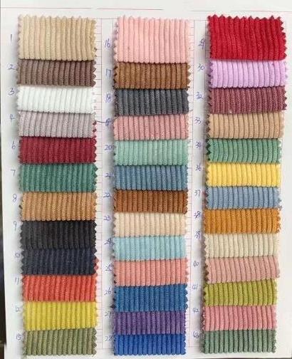 21W corduroy fabric dyeing corduroy fabric for garments upholstery