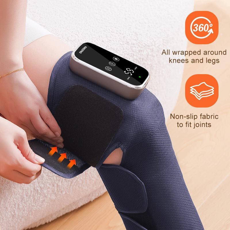 Trending Products 2024 New Arrivals Smart Arthritis Heating Joint Wrap Vibration Physiotherapy Electric Knee Massager with Heat