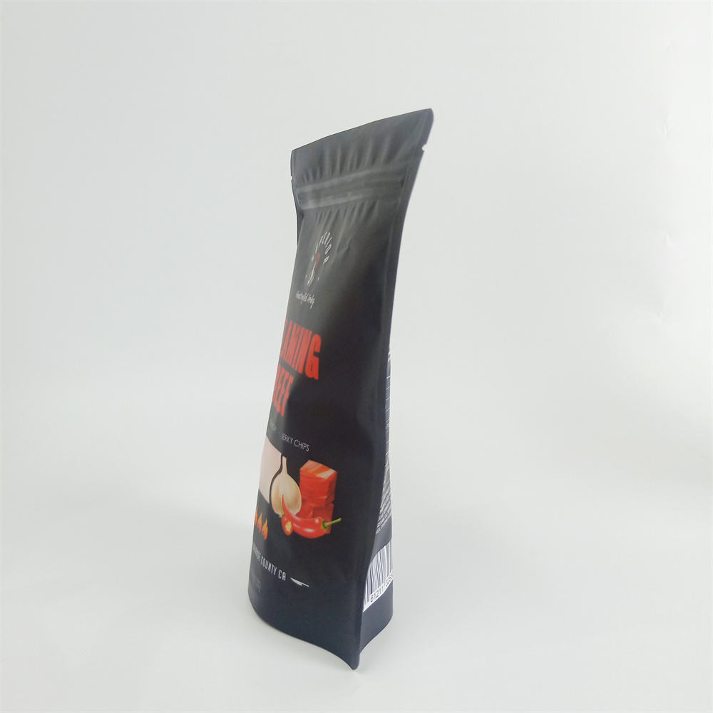 Custom foil aluminum beef jerky bag zip lock package with clear window for Meat Snacks