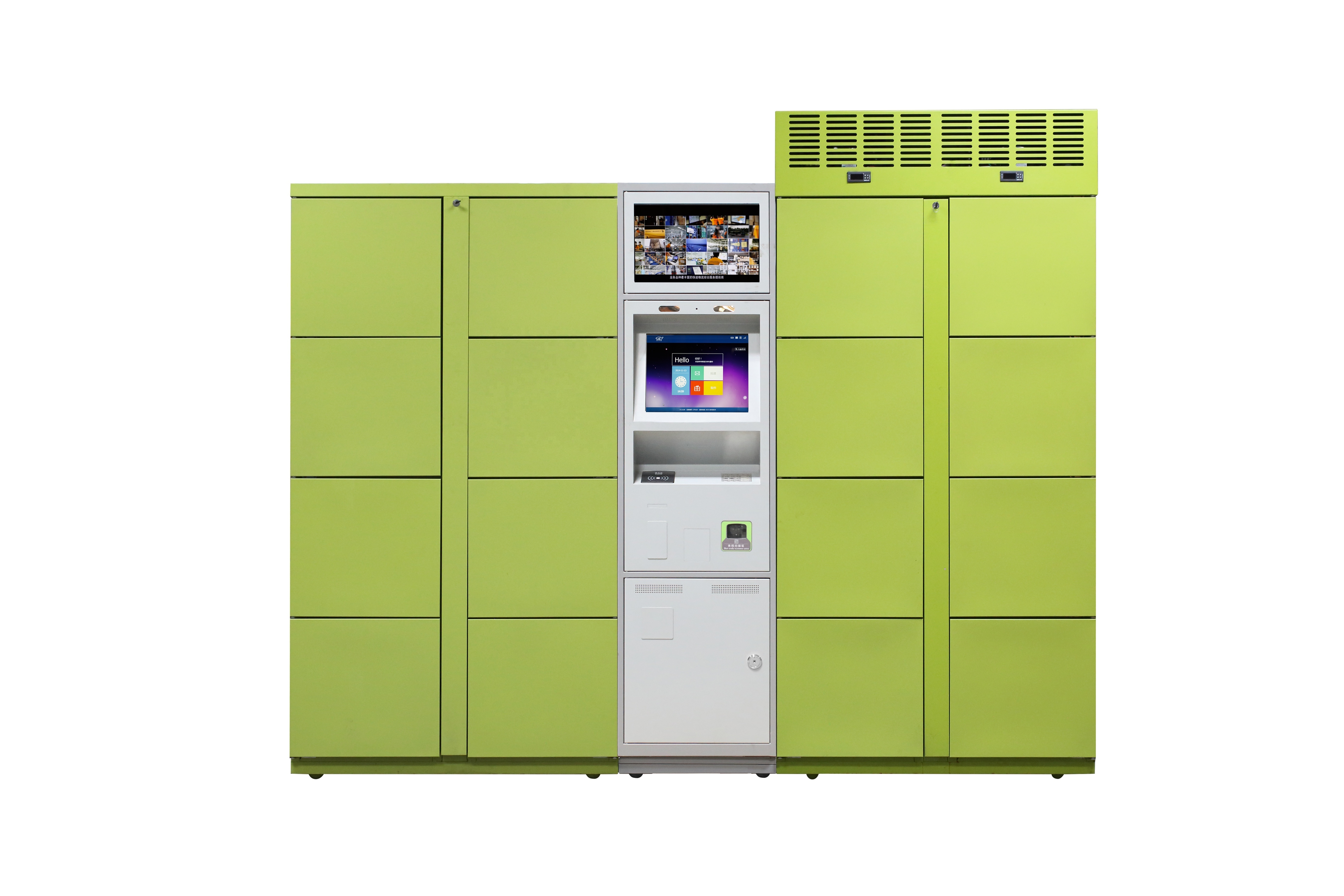 Fresh Food Cabinet Smart Locker System Refrigerated  Freezer Locker For Supermarket