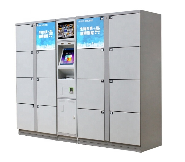 Smart Self Service Intelligent Parcel Delivery Metal Steel Digital Parcel Locker