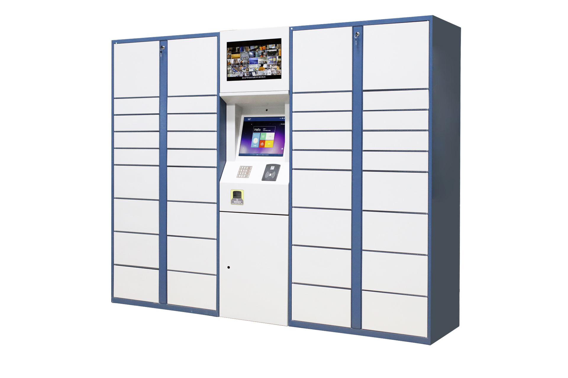 smart cabinet smart parcel locker Smart Parcel delivery Locker 7*24 working self-service (drop-off and pick-up) beach locker