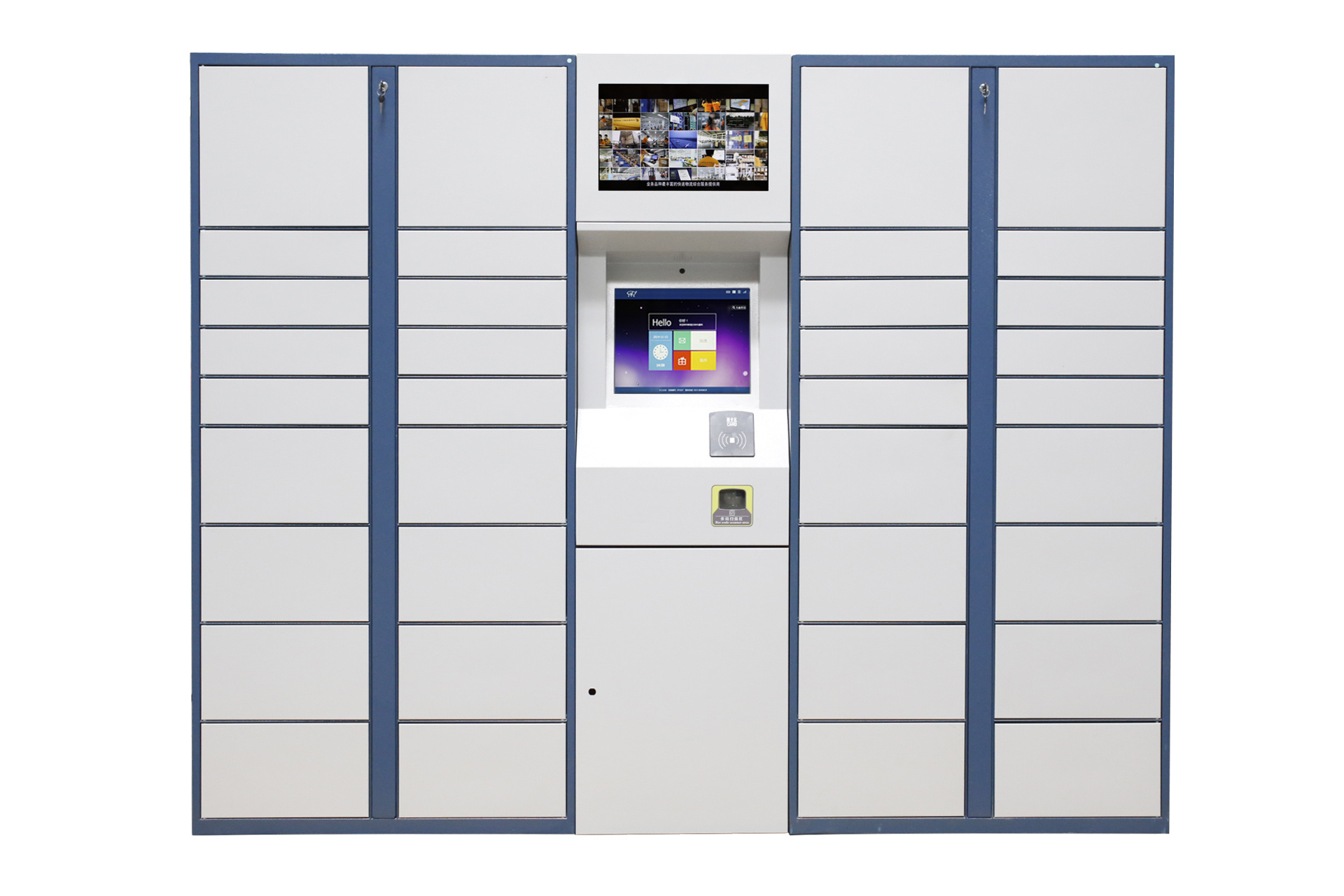 smart cabinet smart parcel locker Smart Parcel delivery Locker 7*24 working self-service (drop-off and pick-up) beach locker