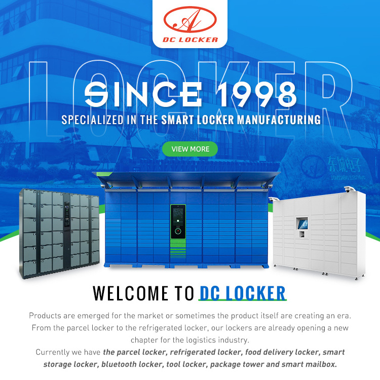 smart cabinet smart parcel locker Smart Parcel delivery Locker 7*24 working self-service (drop-off and pick-up) beach locker