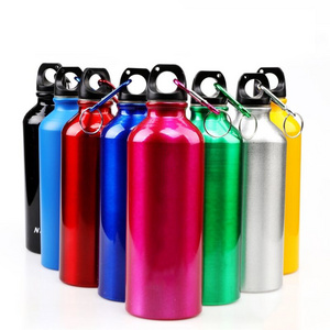 Single Wall 500ml 750ml Bottles Water Aluminum Water Bottle Custom Logo Stainless Steel Water Bottle With Logo