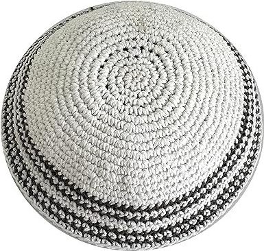 Wholesale DMC Handmade Advanced Customization Kippah Custom Logo crocheted Religious Kippah Hats Woven Kippot Jewish Kippah