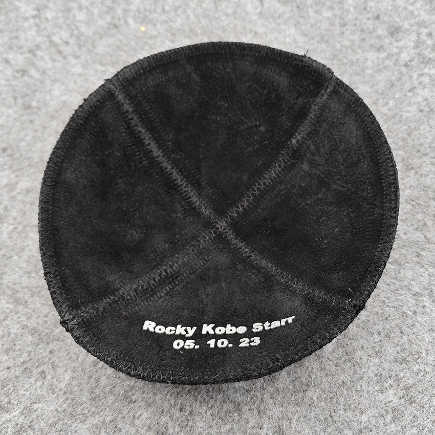 Black Suede Factory Wholesale Custom Kippah Jewish Yarmulka Yamaka Kippot Kippah For Man Or Kid