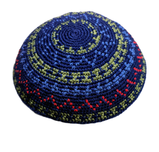 Flower Crochet Weaving Method Yarmulke Jewish Kippah Traditional Hand-Crocheted Jewish Kippah With DMC