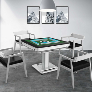 New Arrival American Portable Poker Mahjong Table Stand Solid Automatic Folding Leg Made Durable Metal Plastic Entertainment