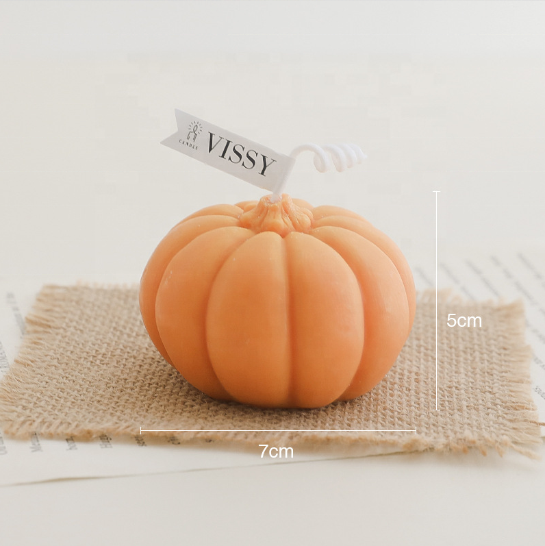 Custom Thanksgiving Pumpkin Soy Wax Candle for Home Decor