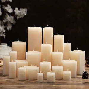 Ivory candle smokeless household lighting candle Emergency column wax wholesale hotel romantic tasteless