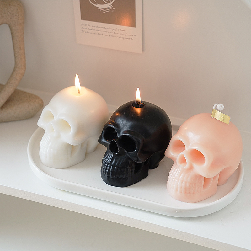 Creative Skull Candles Scented Soy Wax Candles For Halloween Home Decor Scented Candle