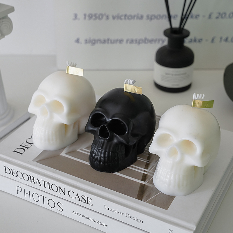 Creative Skull Candles Scented Soy Wax Candles For Halloween Home Decor Scented Candle