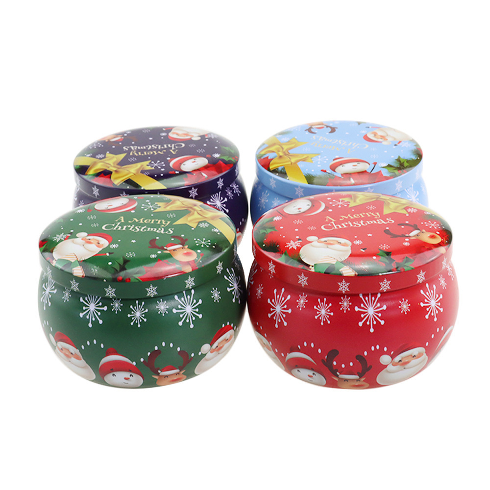 Christmas Scented Candles Aromatherapy Coconut Wax Candles Smokeless Vegetable Essential Oil Candle for Christmas Gifts