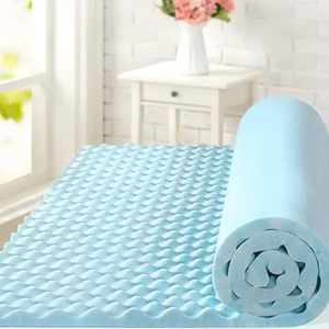 Queen Egg Crate Memory Foam Mattress Topper Twin Gel Infused Bed Topper CertiPUR-US Certified 1.5 Inch Mattress Topper