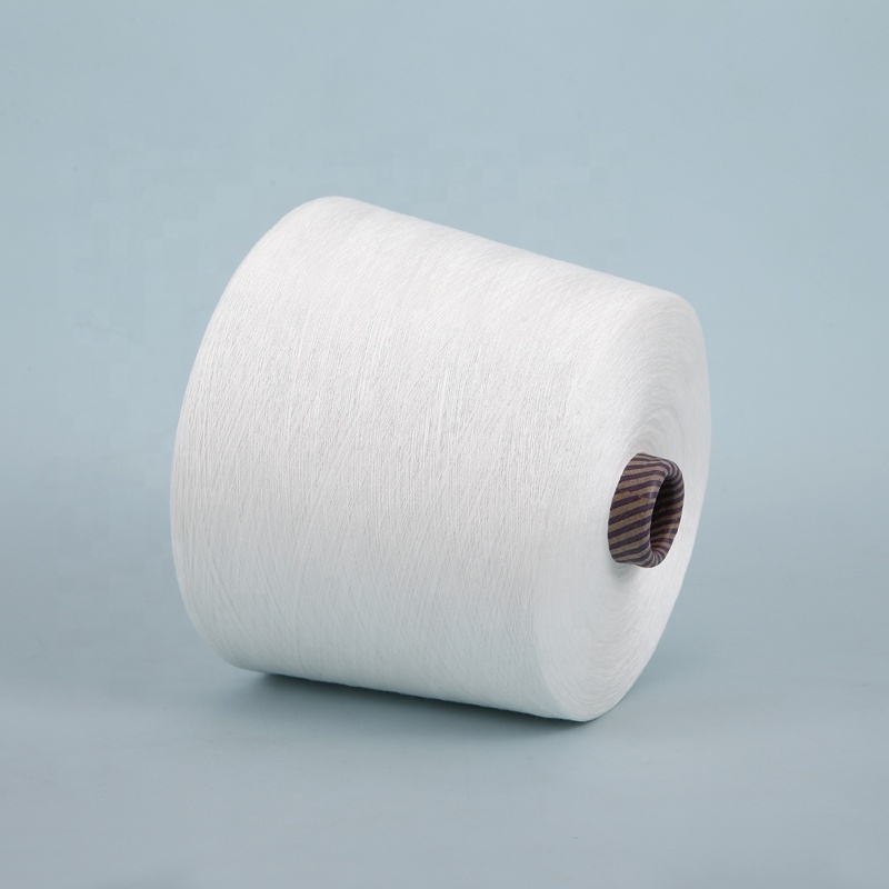 70% Regenerated Cotton 30% Regenerated Polyester 10S Open End Yarn CVC7030 Raw White Yarn For Socks