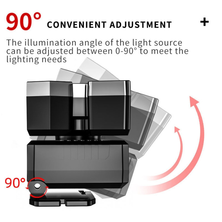 Good Quality LED Five-headed Light USB Rechargeable Headlamp Mining Light Outdoor Camping LED Light