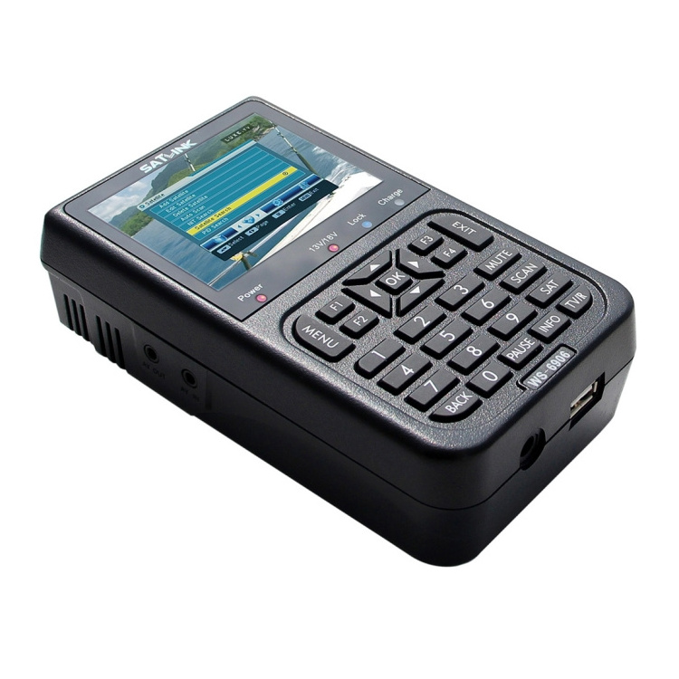 Dropshipping SATLINK WS6906 3.5 inch LCD Colour Screen Portable Digital Satellite Finder Meter