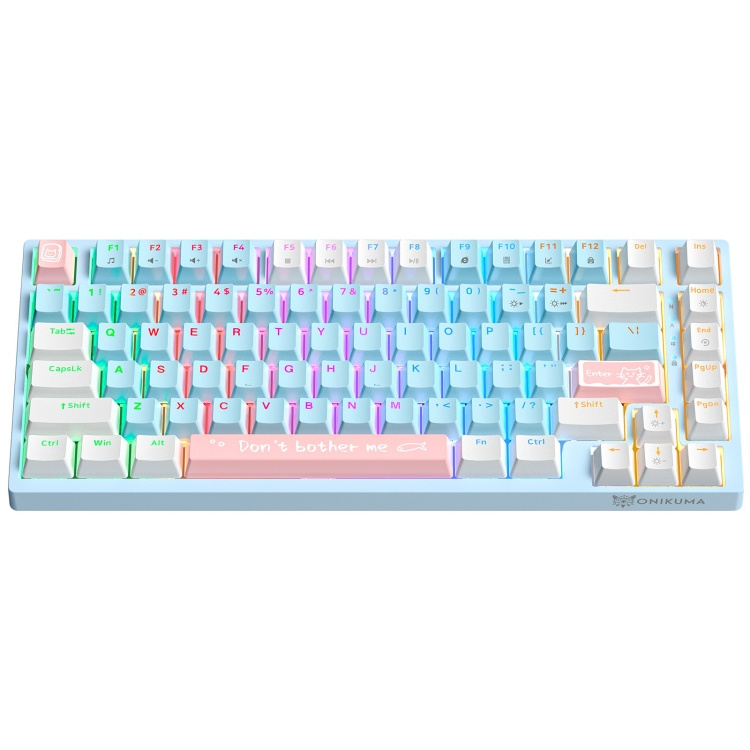 Hot Sale for ONIKUMA G52 82 Keys RGB Lighting Wired Mechanical Keyboard Brown Switch Computer Keyboard