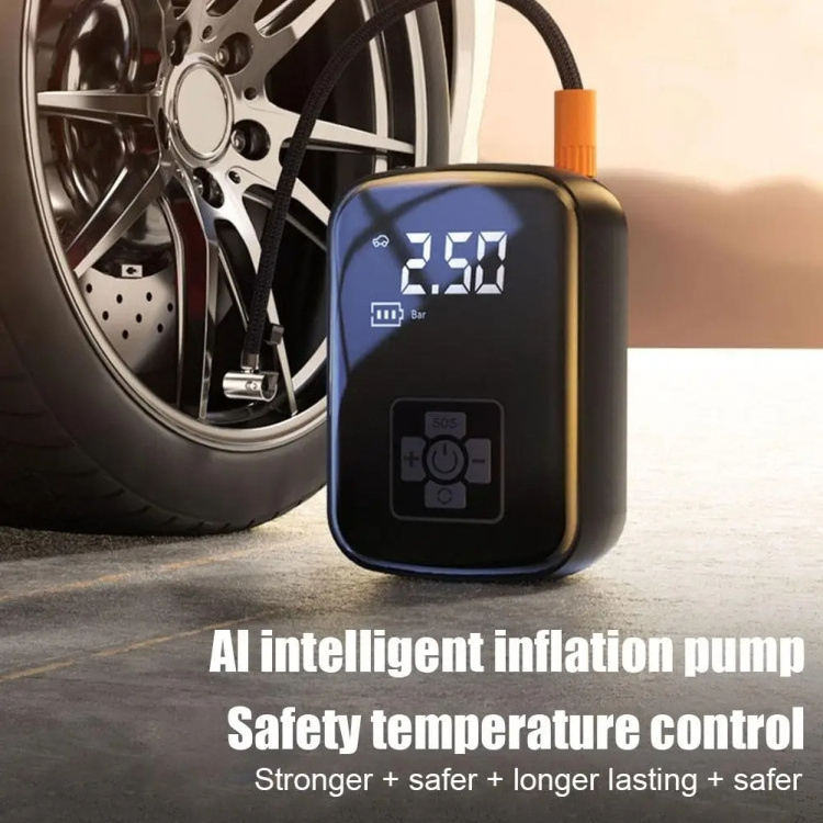 Car Portable Electric Tire Inflator Pump, Model: Wireless Dual Use