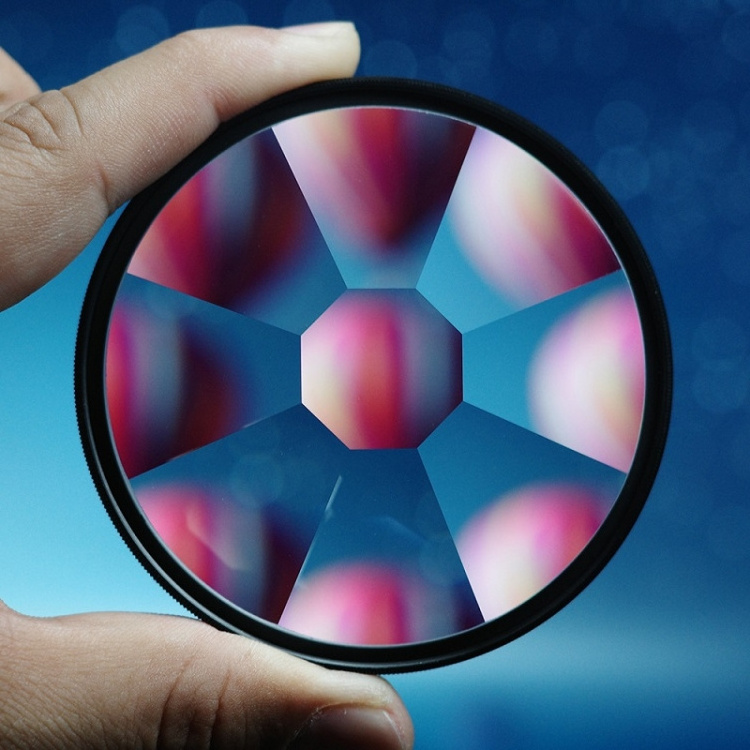 82mm 8-Sided Kaleidoscope Glass Photography Foreground Blur SLR Filter Camera Filters