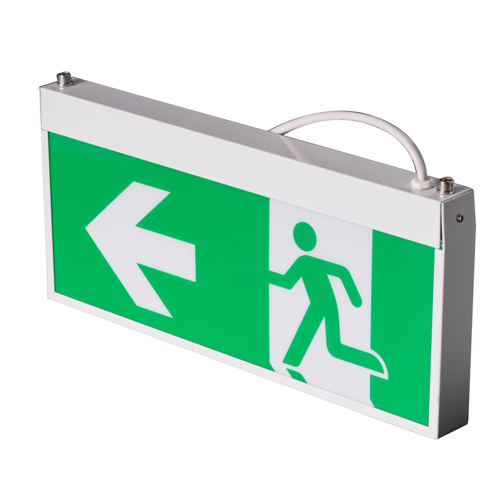 Double Side Rechargeable Emergency Sign Battery Operation Exit Sign