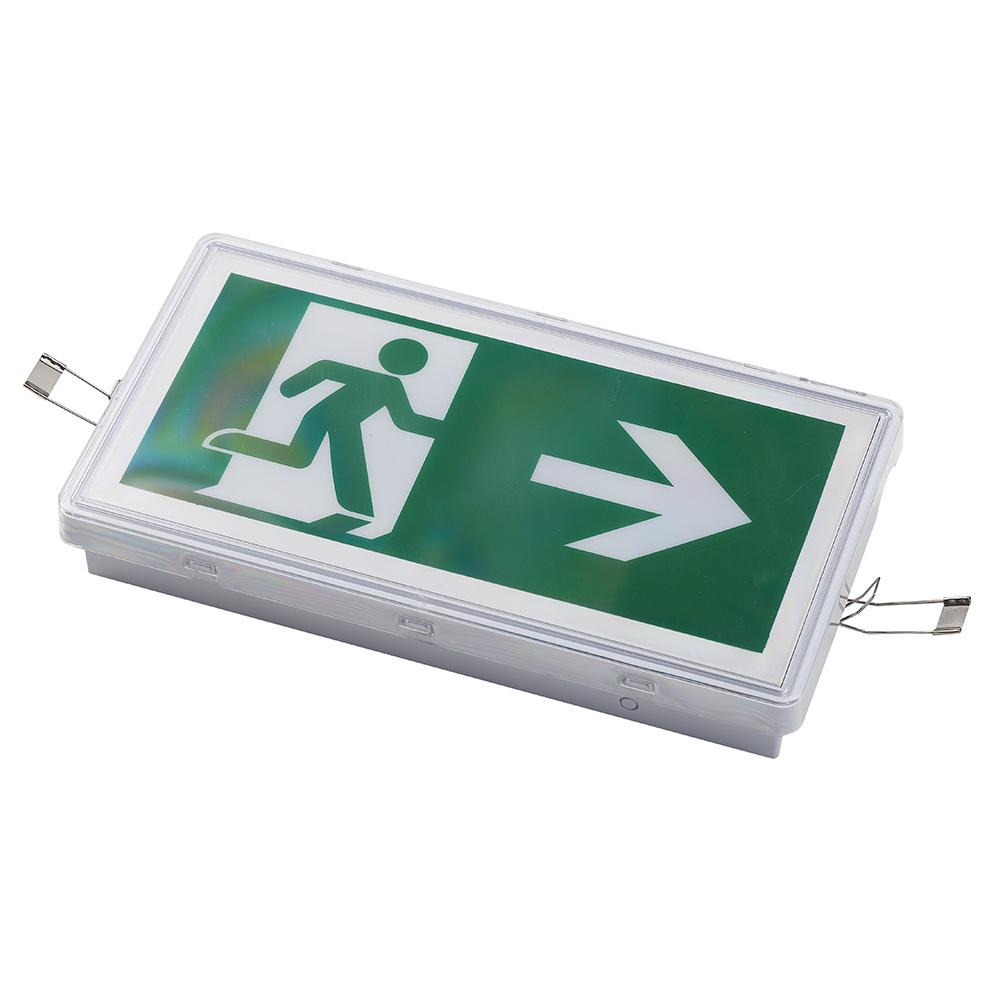 Factory Custom Best Quality Built-in Battery Rechargeable LED Exit Sign Emergency Light