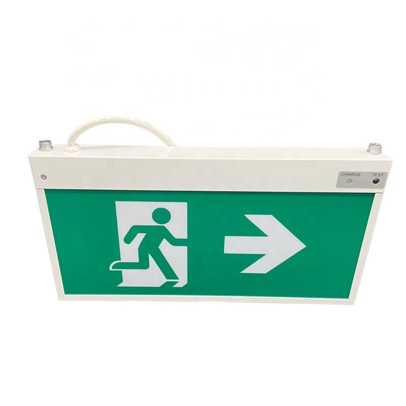 Double Side Rechargeable Emergency Sign Battery Operation Exit Sign