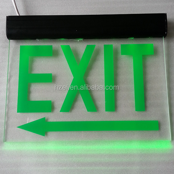 Aluminum Material End Cap Led Exit Sign Emergency Light Exit Sign Light