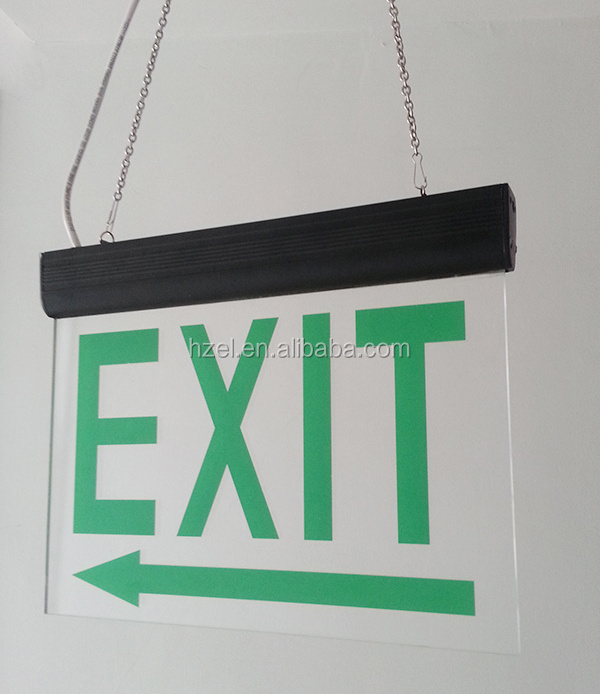 Aluminum Material End Cap Led Exit Sign Emergency Light Exit Sign Light